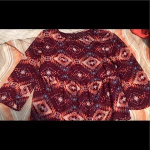 Aztec print shirt